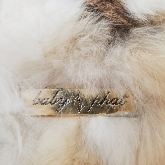 🔥NEW🔥 Baby Phat Fur Rabbit Coat Jr Size Medium - Picture 10 of 16